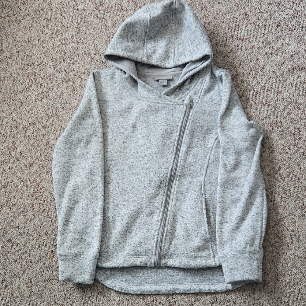 Ariat Cozy Warm Gray Asymmetrical Zip Hoodie